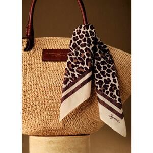 Sézane Brown Cotton Scarf Size OS